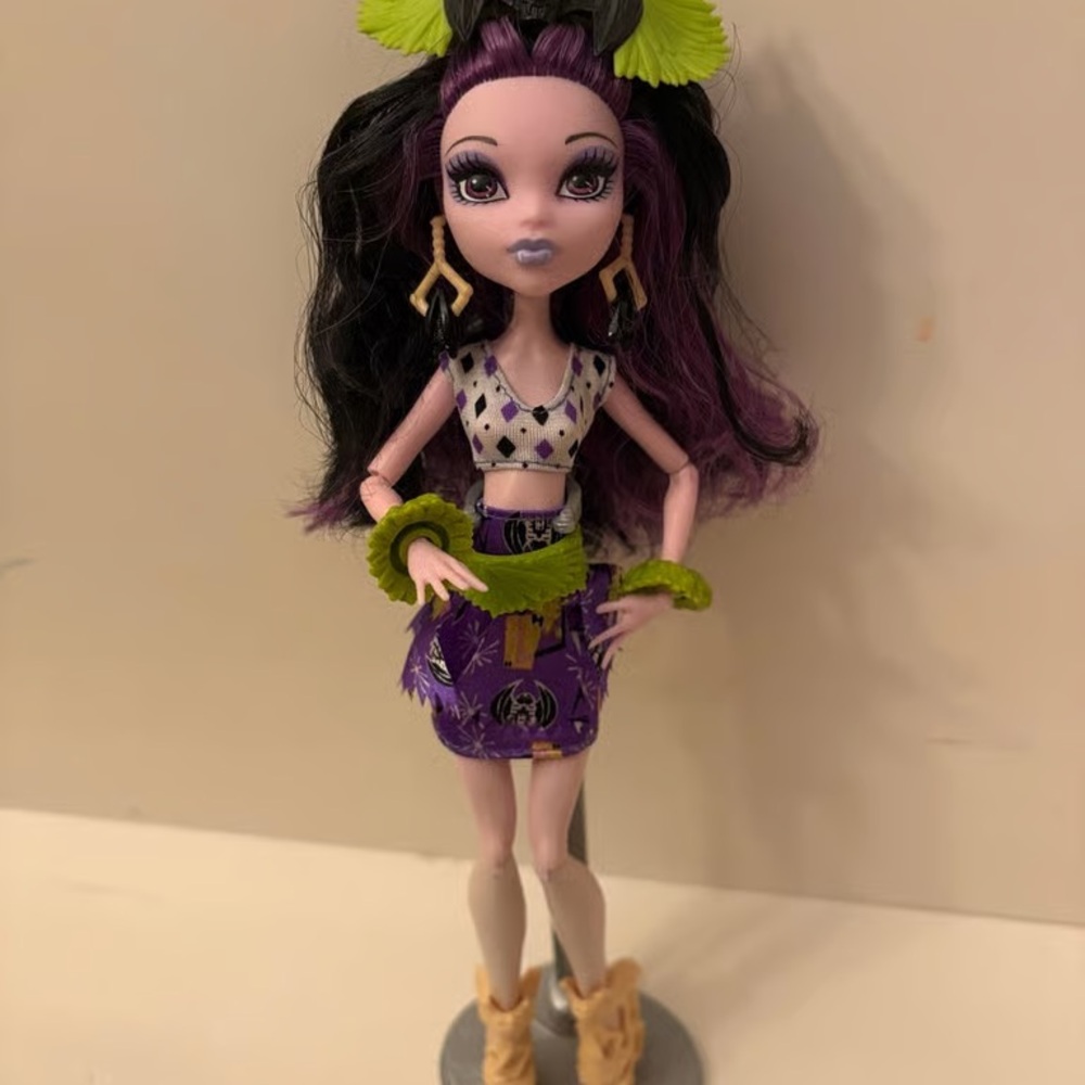 Monster High Doll with Purple and Black Hair